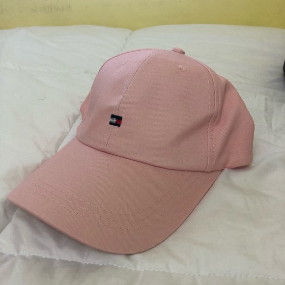 NEW Tommy Hilfiger Cotton Pink Baseball Cap - Picture 2 of 4